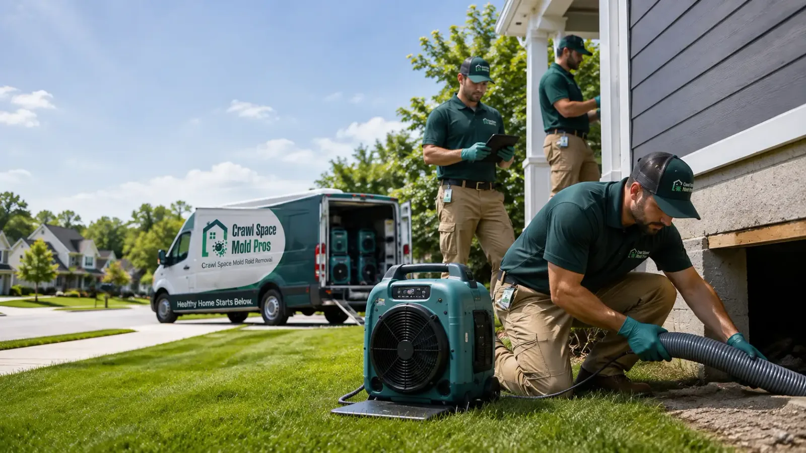 Crawl Space Mold Removal in Long Pond, PA